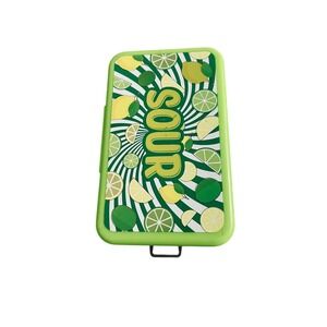 Unbranded Pencil Case Kids OS Pink Green Sour Sweet Double Sided Hard Box